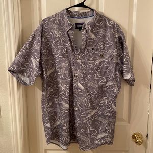 Patagonia mens large button up performance shirt.
